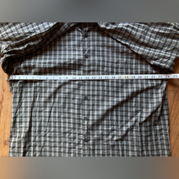 Orvis 2Pc Bundle Mens Large Cotton Plaid Checker Long Sleeve Button Down Shirts - Picture 8 of 10